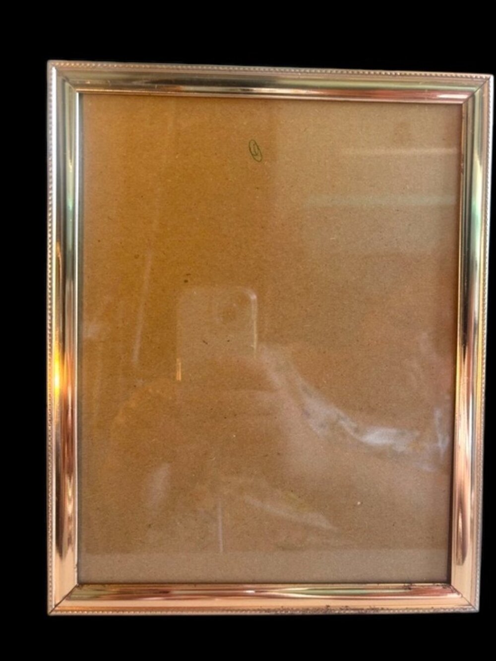 Vintage Chic Gold Beaded Metal Tabletop Picture Frame- 7x9